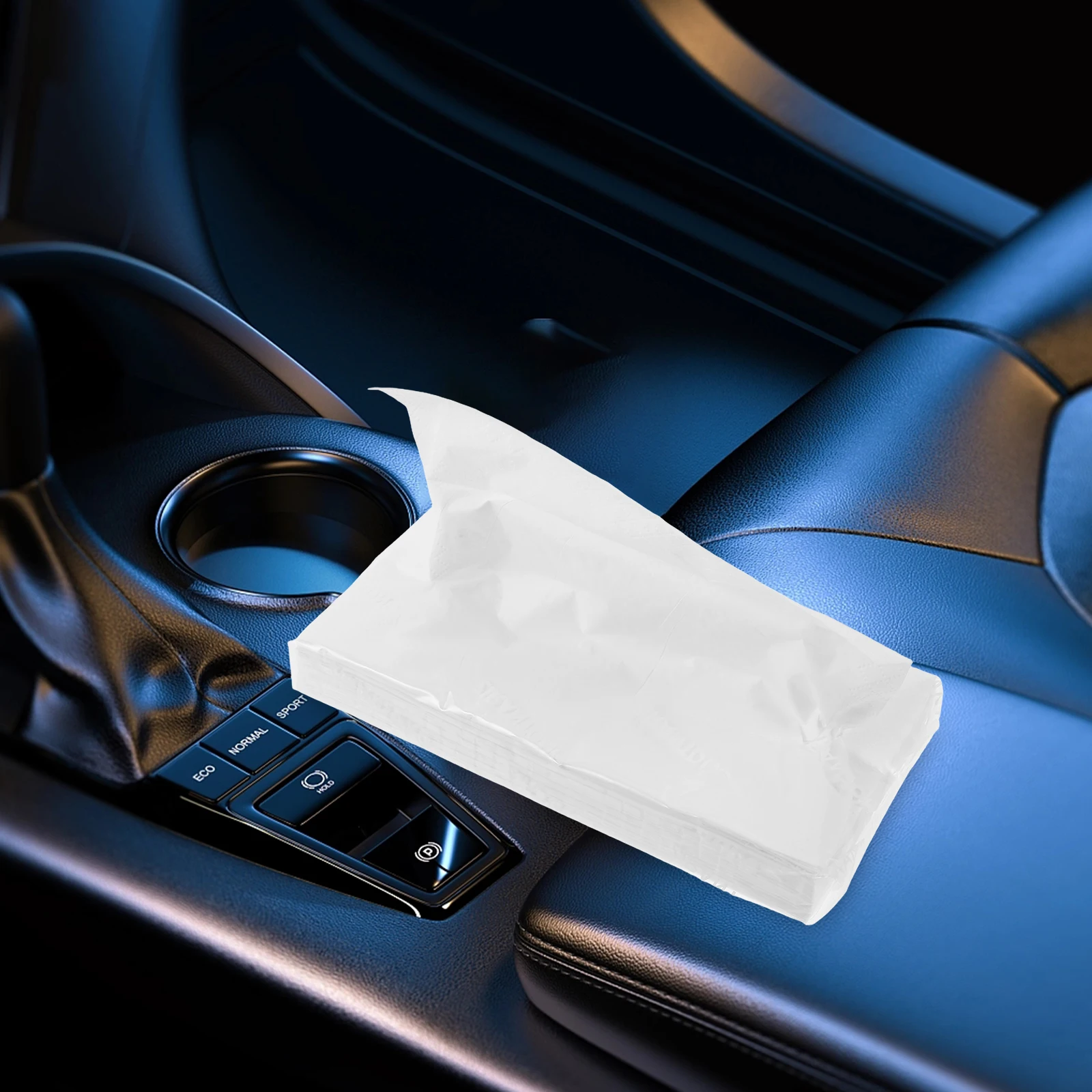 4 Packs Compact Tissues Three-Layer Unscented Facial Napkins Portable Travel Size Bathroom Paper Refillable For Auto Visor