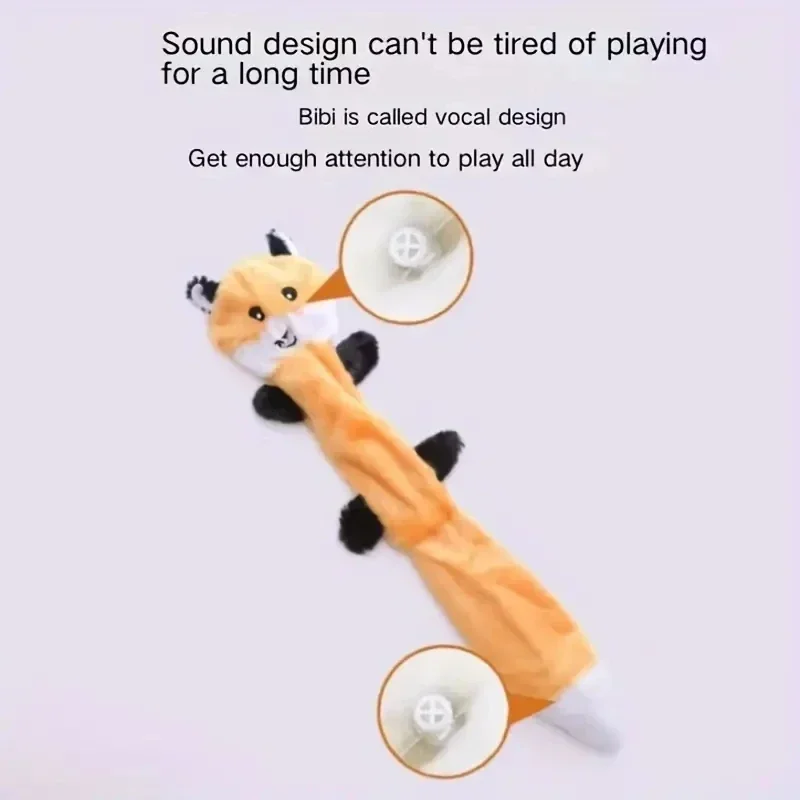 منتجات الحيوانات الأليفة الصوتية المقاومة للعض، تنظيف الأسنان، لعبة تعليمية على شكل قذيفة من الفرو