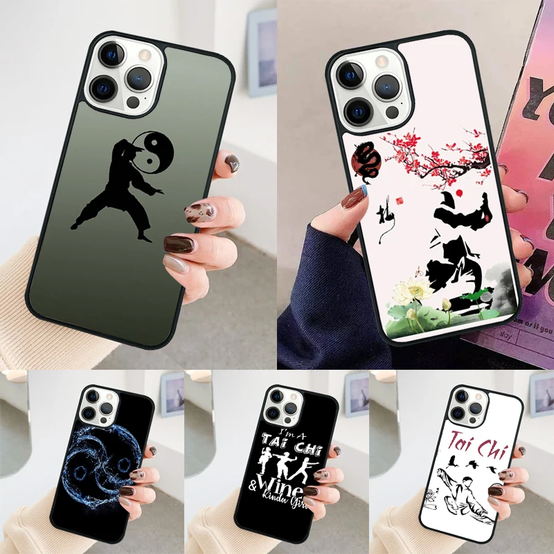 Funda de teléfono Tai Chi para iPhone 17 Air 14 15 16 16e Pro Max coque para apple 11 12 13 Pro Max Plus
