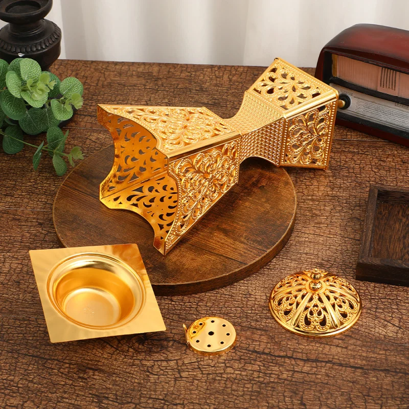 Luxury-retro-style incense burner, exquisite metal indoor alloy handicrafts and decorative pieces