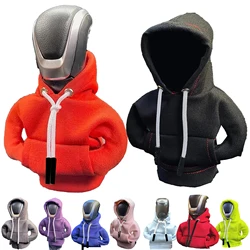 Car Shift Lever Hoodie Cover Fashion Auto Speed Lever Sweatshirt Warm Gear Shift Collar Manual and Automatic Cars Knob Protector