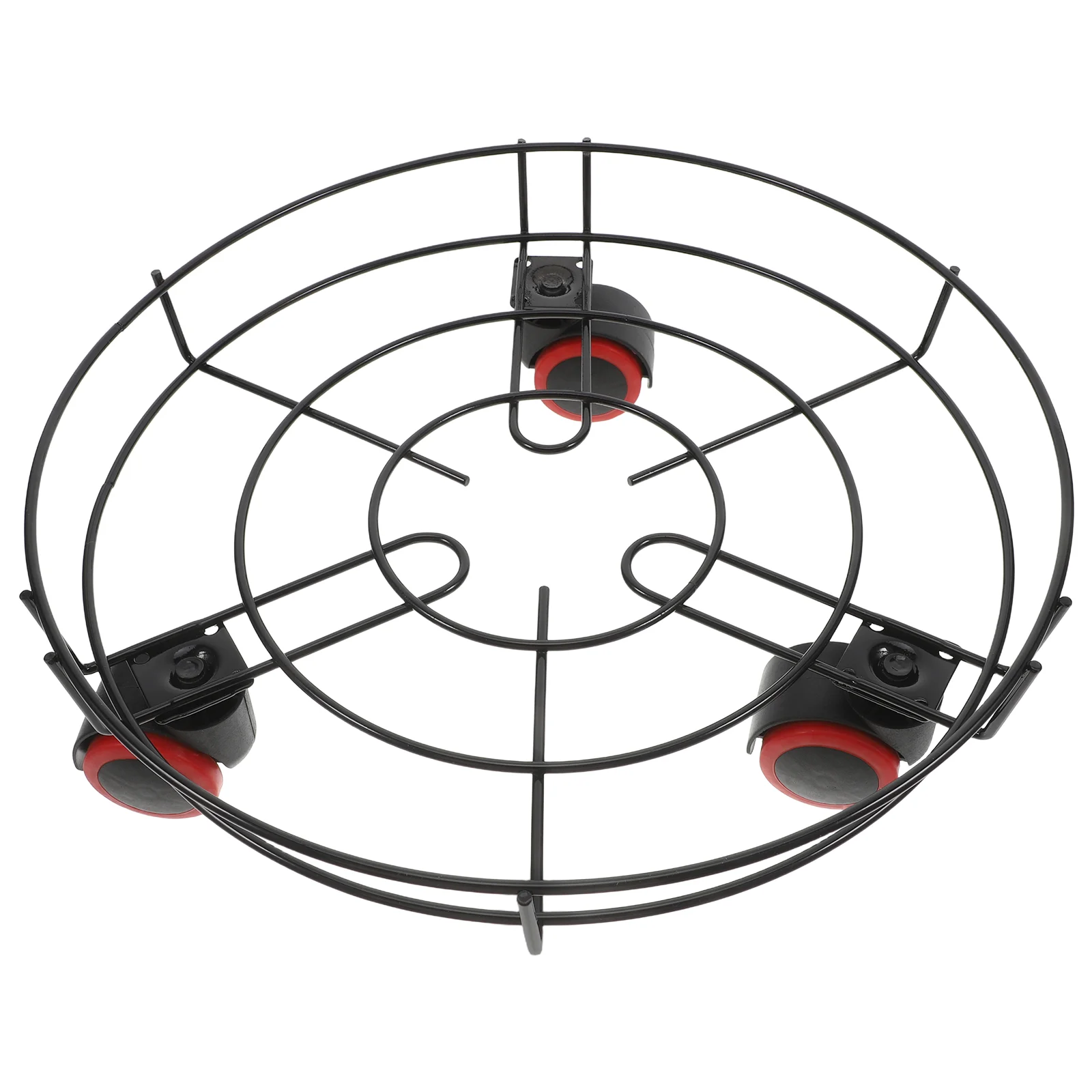 Round Light Luxury Flower Stand Base Circular Tray Carbon Steel Movable Pot Storage Rack