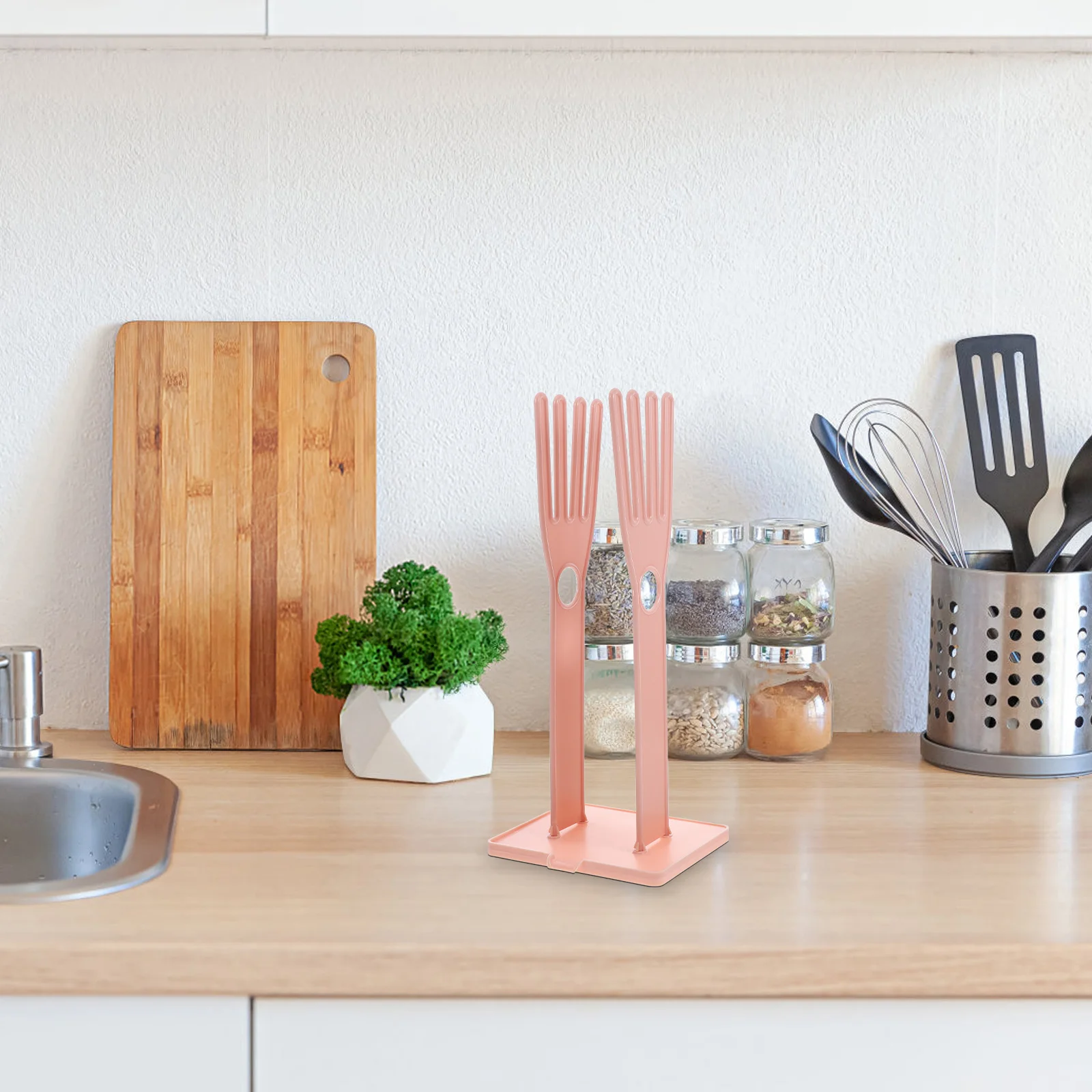 

2 шт., держатель для кухонных перчаток, сушилка, съемная полка для хранения перчаток для раковины, органайзер на столешнице, полка для хранения полотенец в ванной комнате