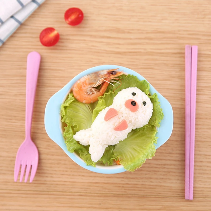 لتقوم بها بنفسك ختم نمط الأرز الخضار لفة قالب السوشي التجاري قالب الأرز بينتو لطيف ختم على شكل كرة الأرز قالب أدوات الخبز العملية