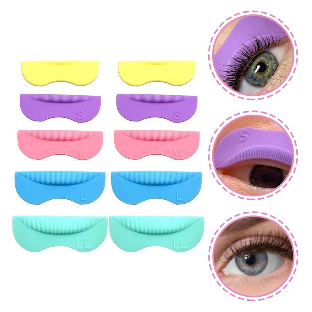 

10pcs Lash Lift Pads Silicone Eyelash Perming Pads Comfortable Long Lasting Eyelash Lift Tool Fit Most Eye Shapes