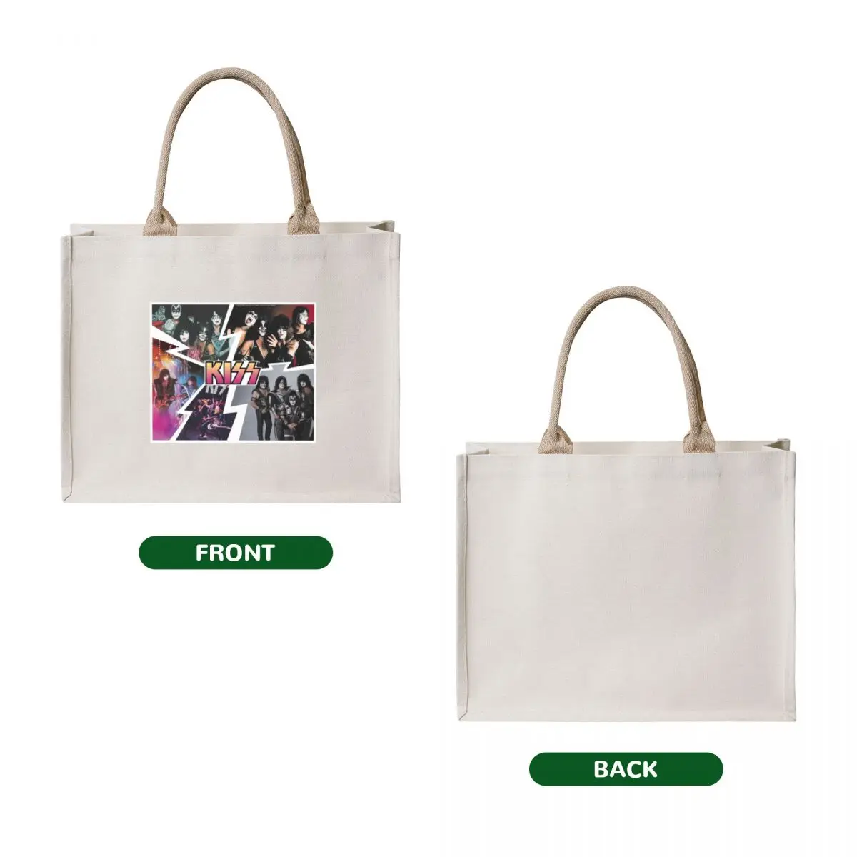 KISS Collage Tote Bag tote bags cloth bags Women's custom custom