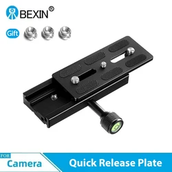 BEXIN QR120 Camera Clamp Mount Adapter Telephono Lens Quick Release Long Plate Clamp Stand For Arca Swiss Camera Tripod Ballhead