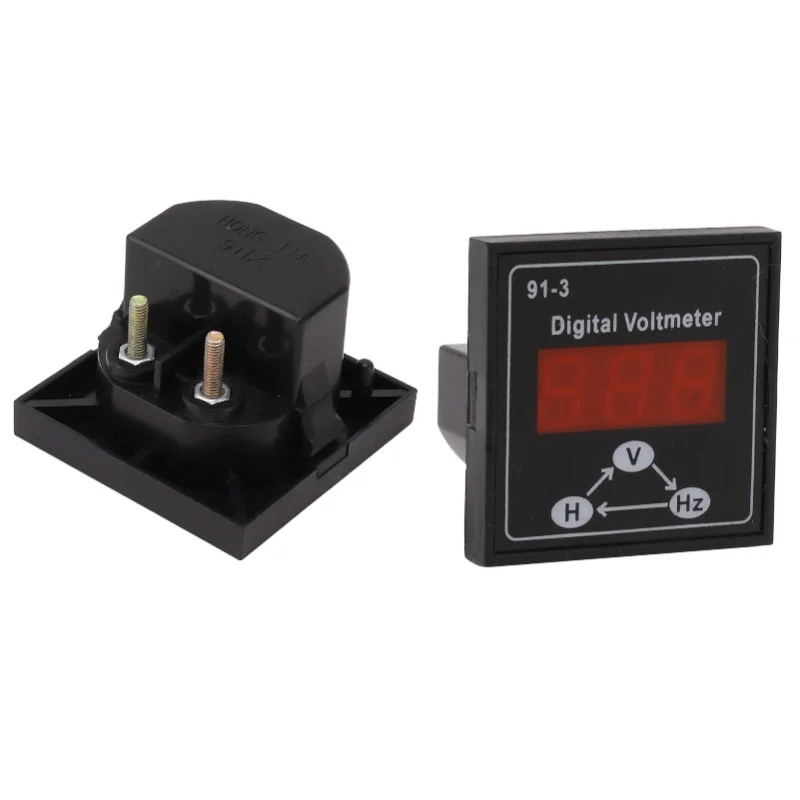 91 3 Digital Voltmeter For  Diesel Generator Set Accessories 220V 380V Single Phase 3 Phase Voltage Meter