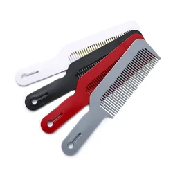 Hairdressing Comb New Multi-color Minimalist Black Plastic Haircut Comb Dense Tooth Push Edge Flat Hair Salon Styling Comb Tool