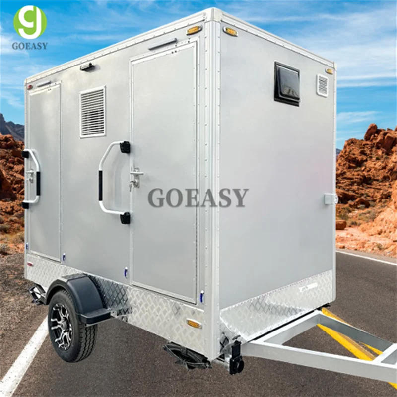 Customizable Portable Shower Trailer with Modern Restroom Features for Easy Mobility