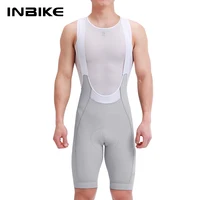 INBIKE 2025, pantalones cortos con pechera para ciclismo para hombre, pantalones con pechera transpirables de cintura alta para bicicleta, ropa de ciclismo MTB para hombre con bolsillos