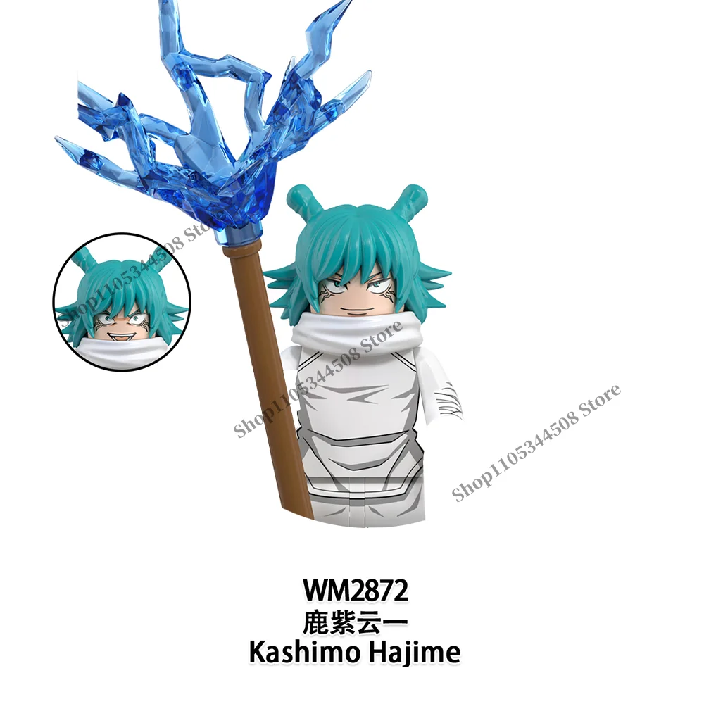 Jujutsu Kaisen Anime-Bausteine Fushiguro Toji Tsukumo Yuki Hanao Choso MINI Cartoon-Puzzle-Bausteine Sammlerstück Geschenk