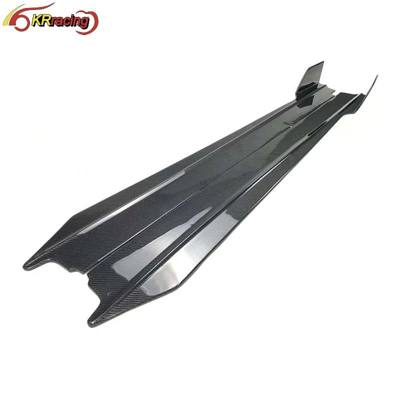 

Vorstein Style Dry Full Glossy Carbon Fiber Car Side Skirts For Lambo Huracan LP580 LP610 2014-2018