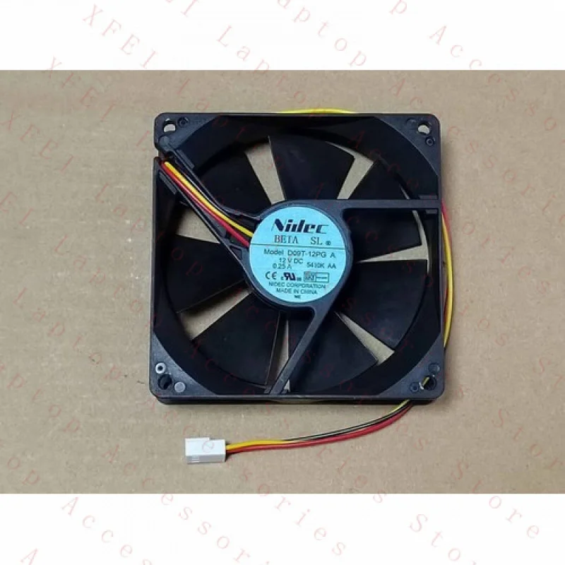 F for NIDEC D09T-12PG A 12V 0.25A 9CM 9025 90 * 90 * 25 cooling fan