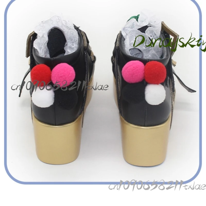 لعبة Zenless منطقة صفر Dialyn النساء الرجال تأثيري أحذية الأحذية السراويل Liuyin أحذية منصة سوداء Jirai Kei المرحلة اليومية كرنفال #4