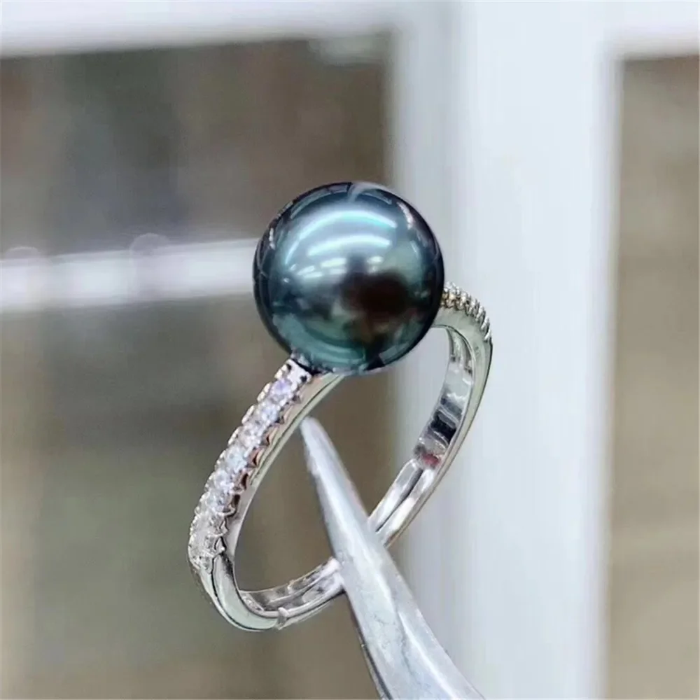 

Wholesale Classic 925 Silver Ring Accessories Settings Adjustable Blank Pearl Ring Setting Base For Women Diy Jewelry Making