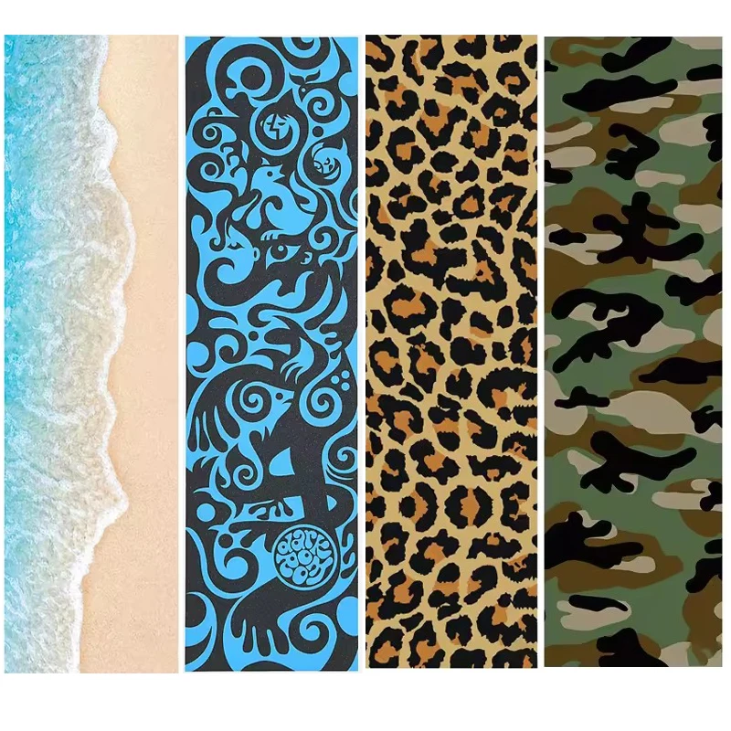 Profissional pro skate griptapes 23*84cm multi gráfico griptape longboard scooter skate lixa deck aderência fita áspera