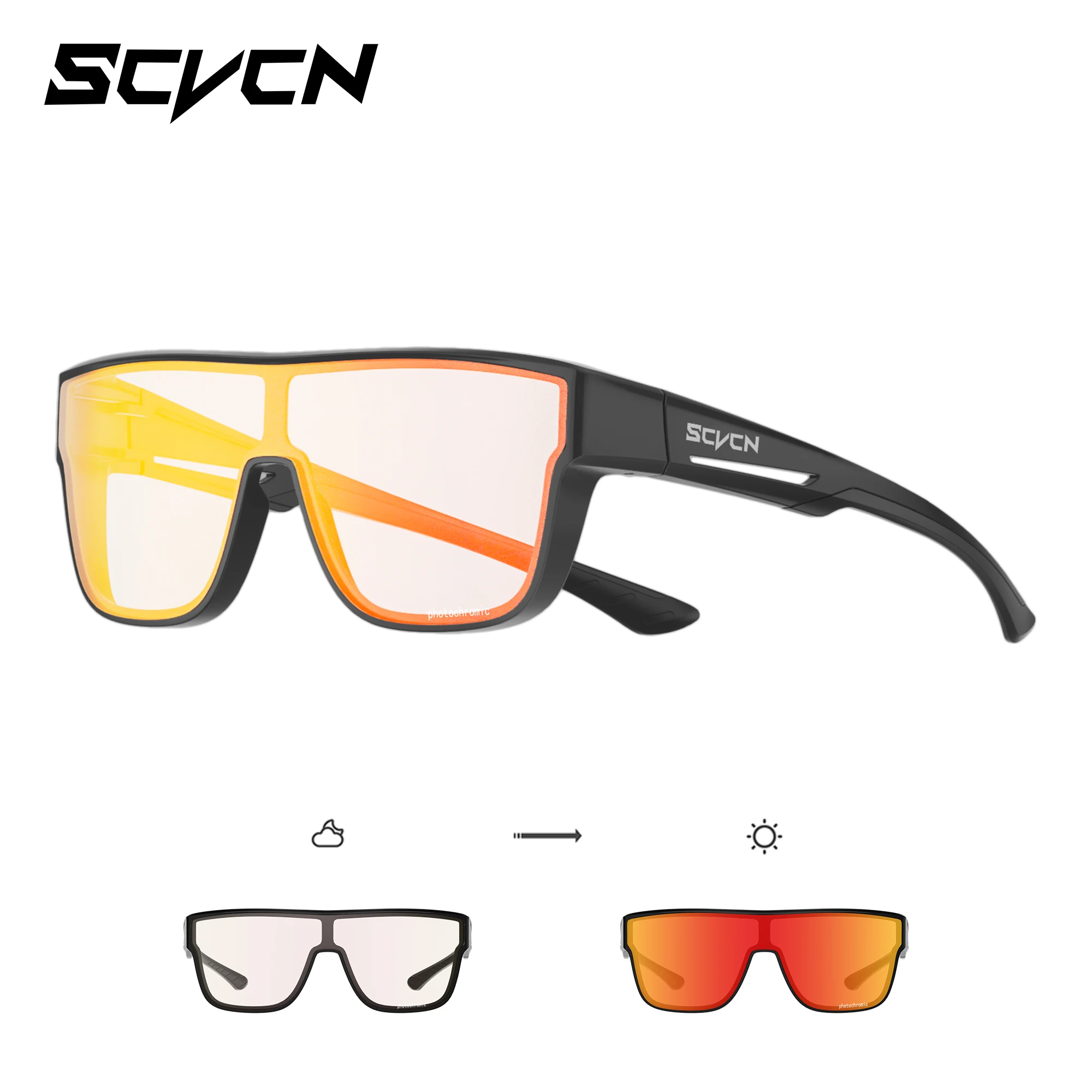 

SCVCN New Polarized Cycling Sunglasses Mutilfunctional Glasses UV Protection Set Glasses Frame Compatible Men Women Sunglass