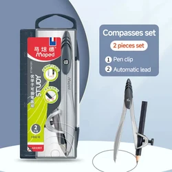 Maped Math Geometry Tools Study Compasses Available Lead/Pencil Drawing Compass Technical Precision Drawing Set Metal Durable