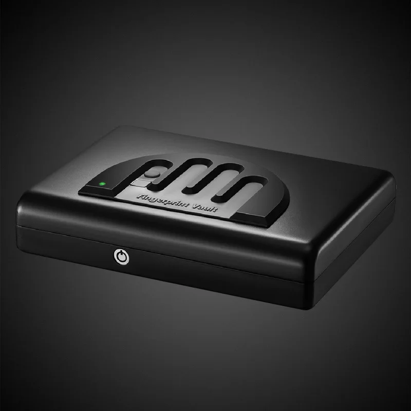 

Cross-border wholesale portable password fingerprint pistol box safe car office theft all-steel mini fuse
