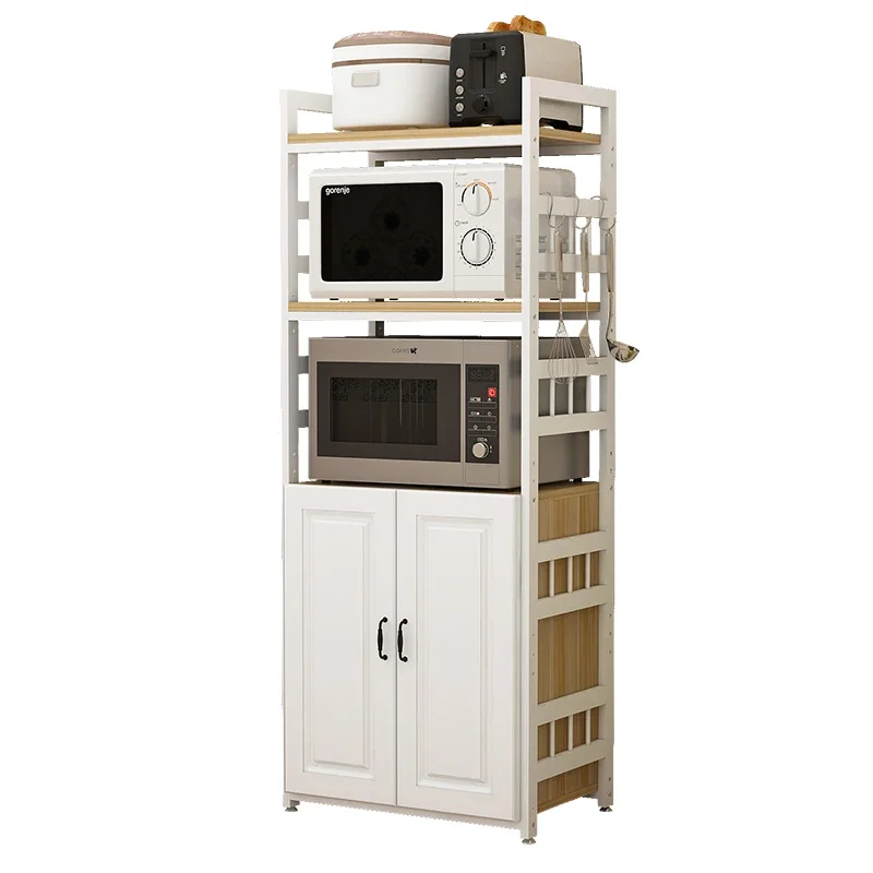 Depth of 55 large kitchen racks floor-to-floor multi-layer microwave oven rack restaurant dishes cabinet