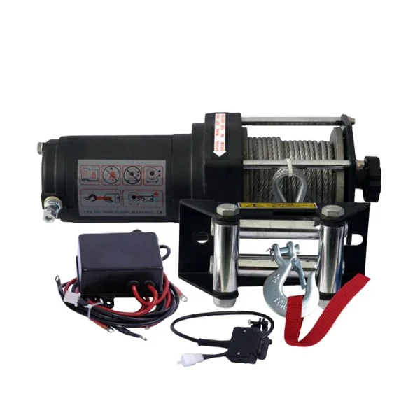 

Hot Selling 1500lb to 4500lb 12 Volt 24 Volt Boat Truck Jeep SUV Car Trailer Wire Rope Electric ATV UTV Winch