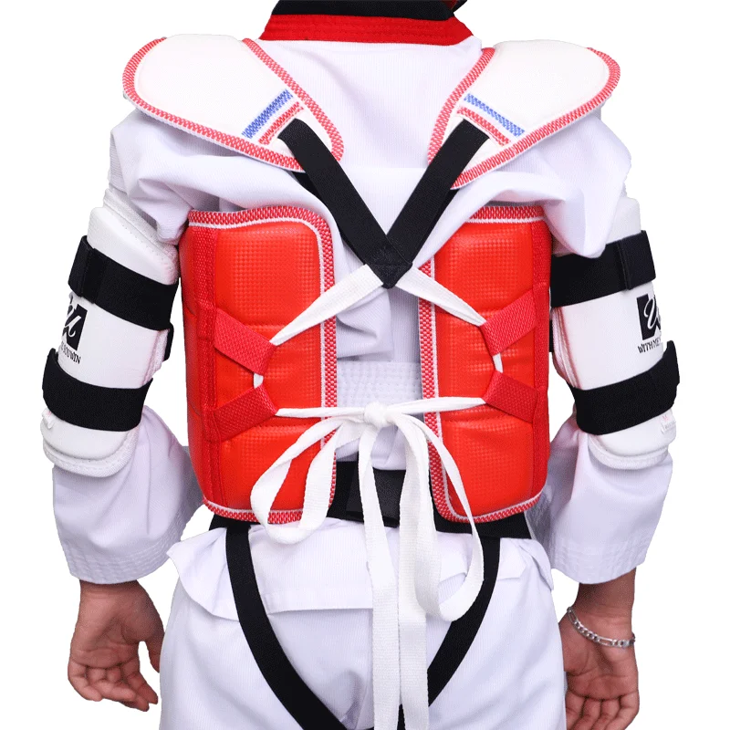 التايكوندو WTF حامي الجسم السجال والعتاد حارس الصدر WTF التاي كوون دو الكاراتيه الصلبة عكسها حامي الصدر للأطفال الكبار