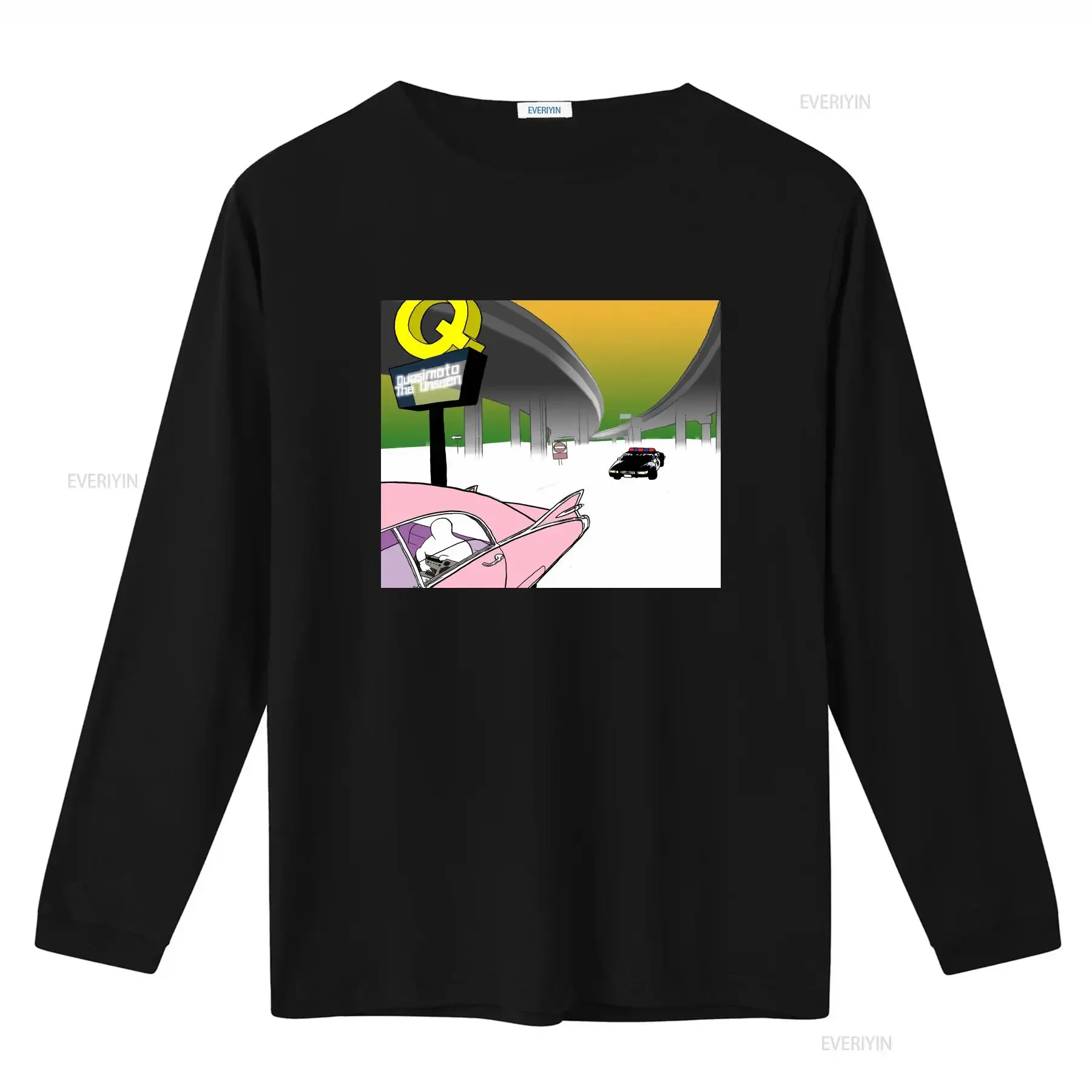 تي شيرت كواسيموتو البديل الغيب الهيب هوب الجاز الراب تي شيرت عتيق مغسول أنيق غير رسمي متعدد الاستخدامات قليلاً