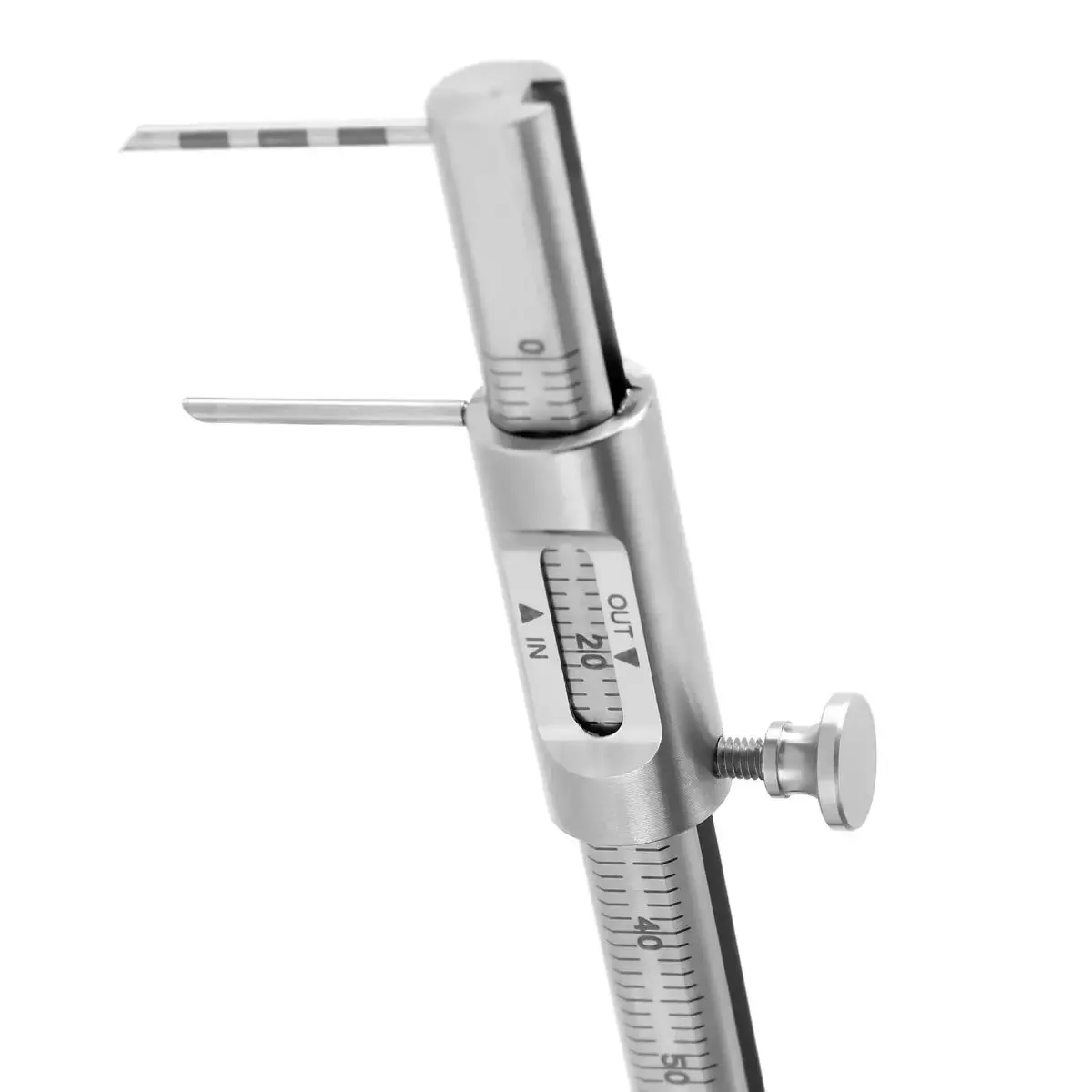 

Dental Orthodontic Caliper 0-80mm - Stainless Steel Implant Measuring Gauge with Double Scale, Precision Dentistry Tool