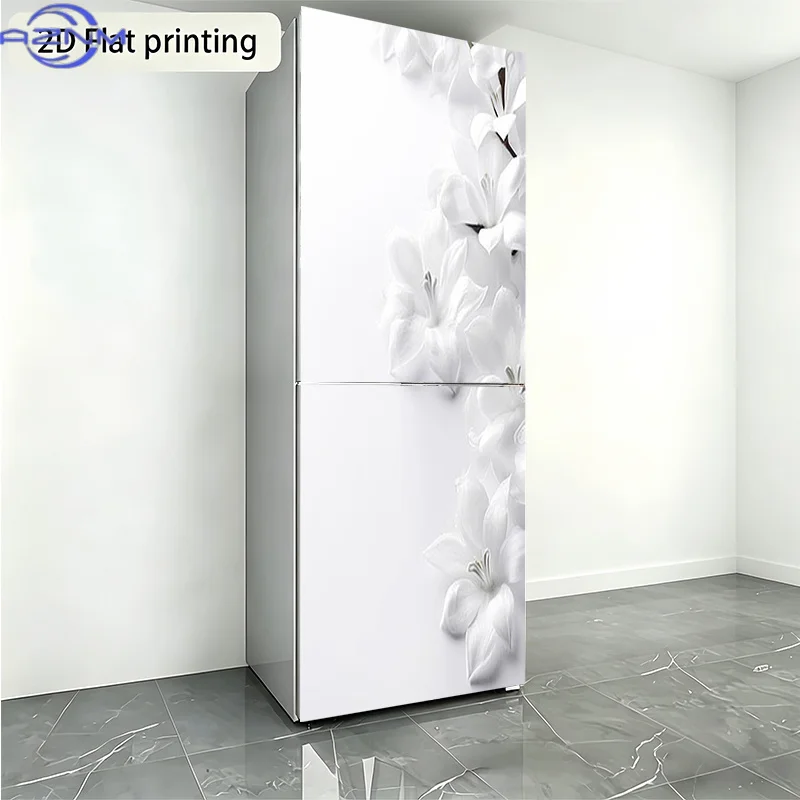Design, Waterproof And Oil-Proof Refrigerator Decorative Sticker 60X180 Cm - Removable PVC PP Paper Self-Adhesive Kitchen Wall