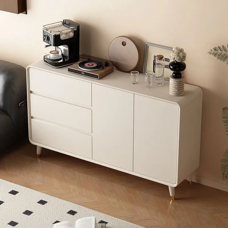 Light Luxury Large Capacity Dining Side Cabinet Integrated Wall Locker Household Tea Cabinet Living Room Storage Kitchen