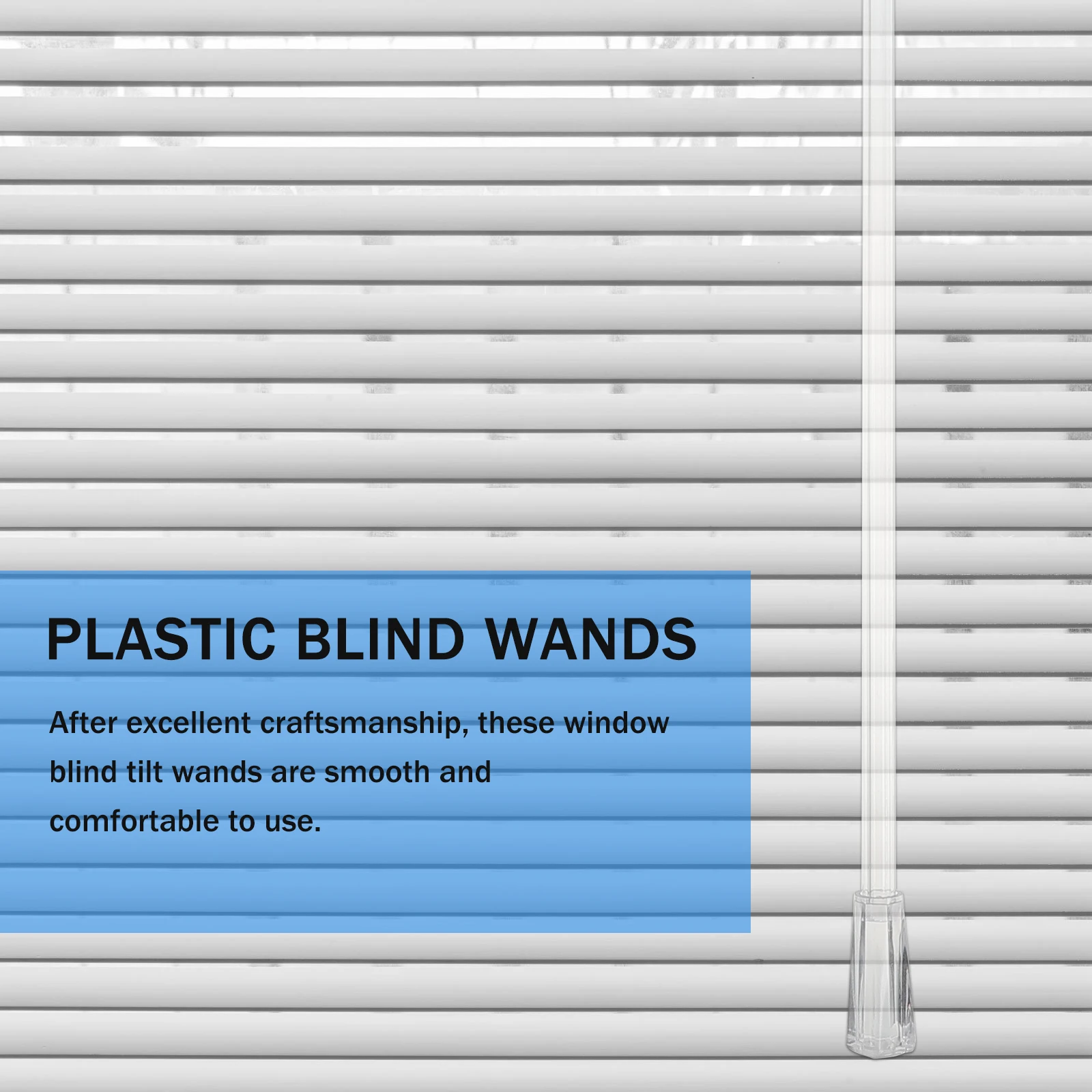 

8 Pcs Curtain Accessories Window Blind Tilt Wand Sticks Replacement for Blinds Wands Vertical Plastic Roller Rods