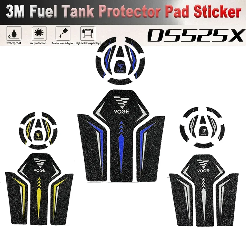 For VOGE 525 DSX Tank Pad Cover 3M Stickers Motorcycle Accesories Adventure Protector Decal Valico 525DSX DS X DS525X DS525 525X