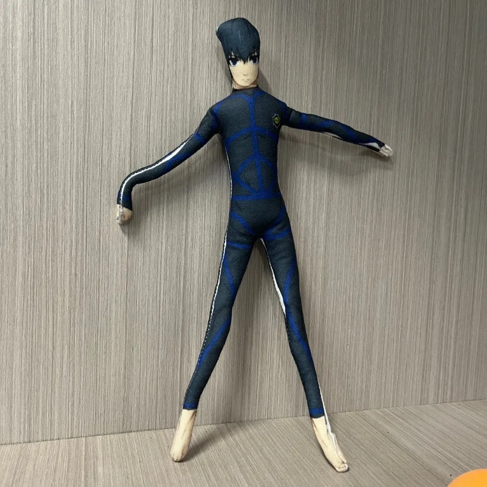 Blue Abstract Plush Toy Twistable Shape Wire Skeleton Cotton Filled Anime Peripheral Collectible Doll Ornament Gifts for Friends