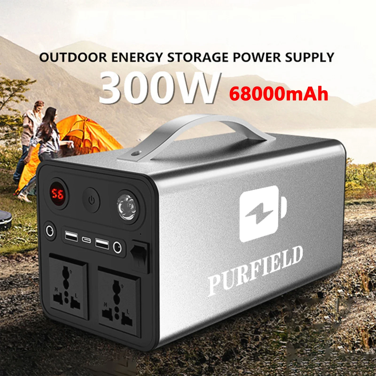 90000mAh 300W Portable Power Station 45000mAh 180W Outdoor Emergency Power Supply Power Bank Generator DC output Battery Charger