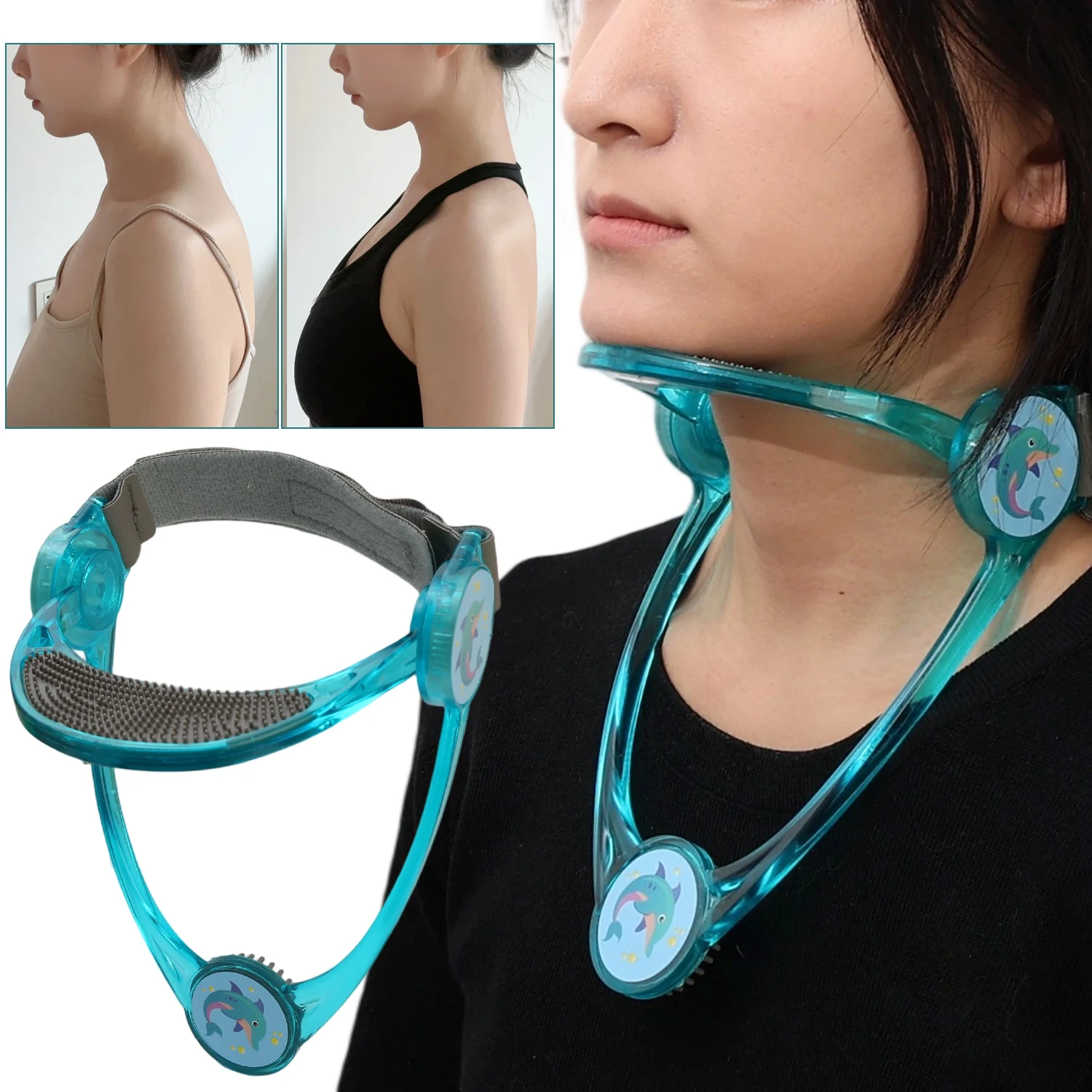 

Neck Supports Braces Fixed Cervical Traction Repair Neck Guard Corrector Guard Adjustable Cervical Collar Corrector Neck Helper
