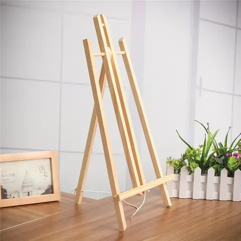 1PC 테이블 이젤 너도밤 나무 아티스트 이젤 그림 공예 나무 그림 스탠드 파티 장식 미술 용품 30cm/40cm/50cm