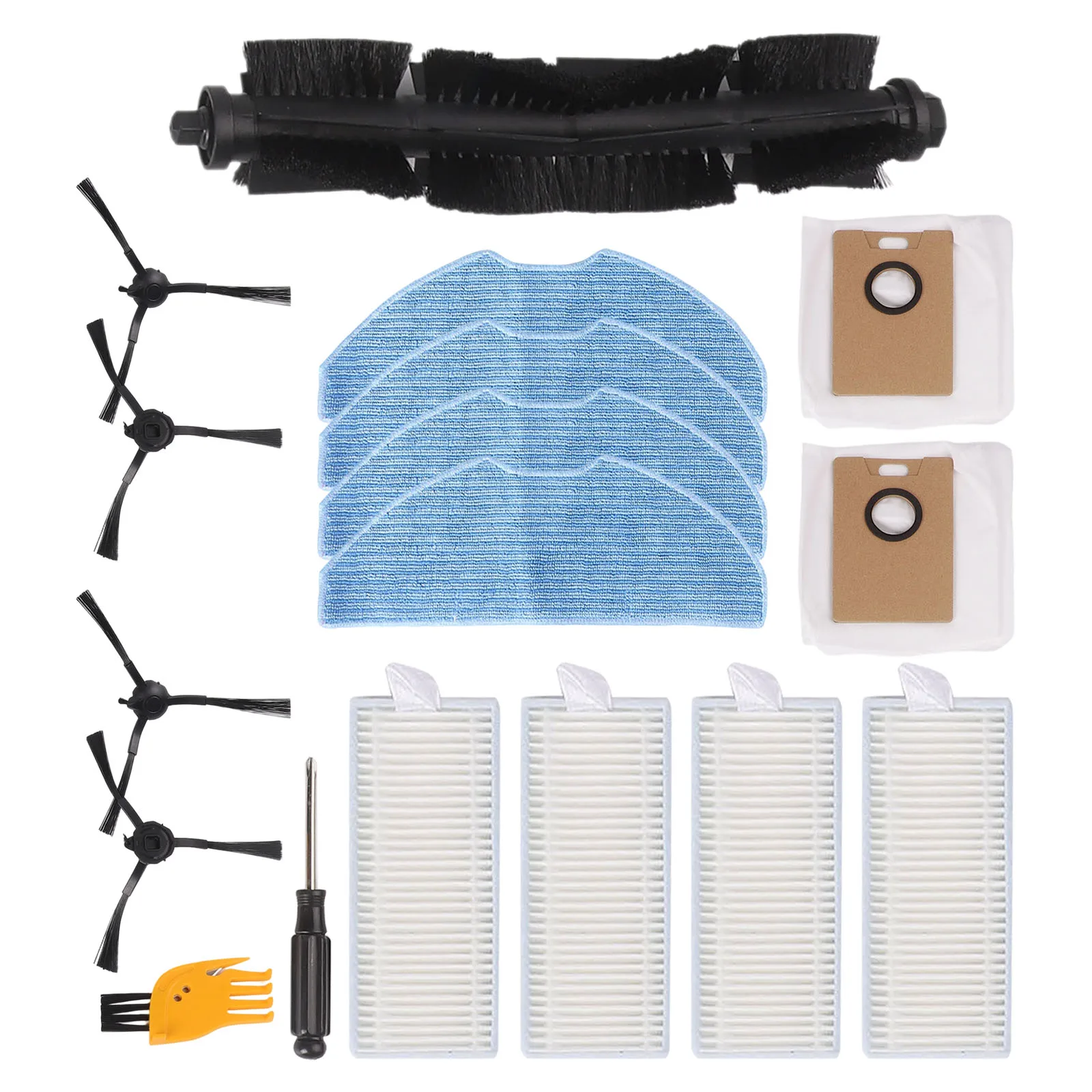 

Comprehensive Replacement Accessories for Tapo RV30 Max Plus Robot Vacuum Including Brushes Filters and Dust Bags