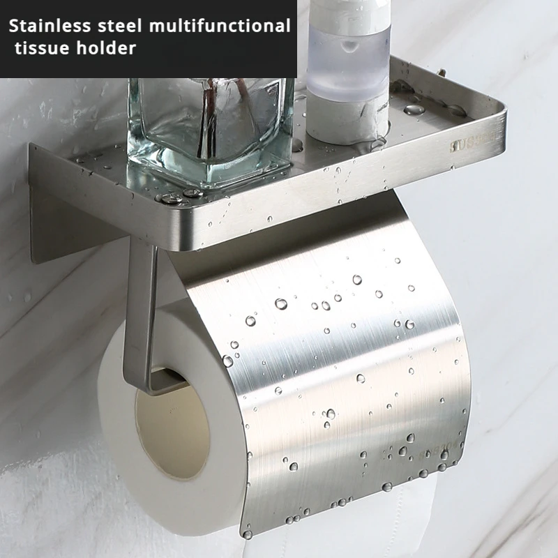 

Stainless steel tissue holder for bathroom accessories