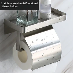 Soporte de pañuelos de acero inoxidable para accesorios de baño