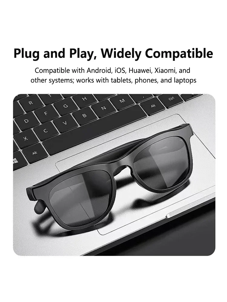 Lenovo Bluetooth AI Smart-Brille 8K HD Intelligente Aufnahme Fernbedienung Übersetzer Sprachassistent Kamera Touch-Brille – Detail 3