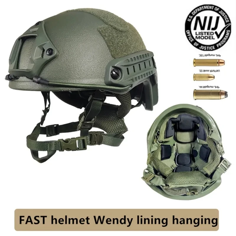 PE FAST Wendy\'s Suspensão Pad Capacete Balístico, ACH High Cut Tactical Capacete, NIJ IIIA, alta qualidade