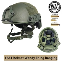 PE FAST Wendy's Suspensão Pad Capacete Balístico, ACH High Cut Tactical Capacete, NIJ IIIA, alta qualidade