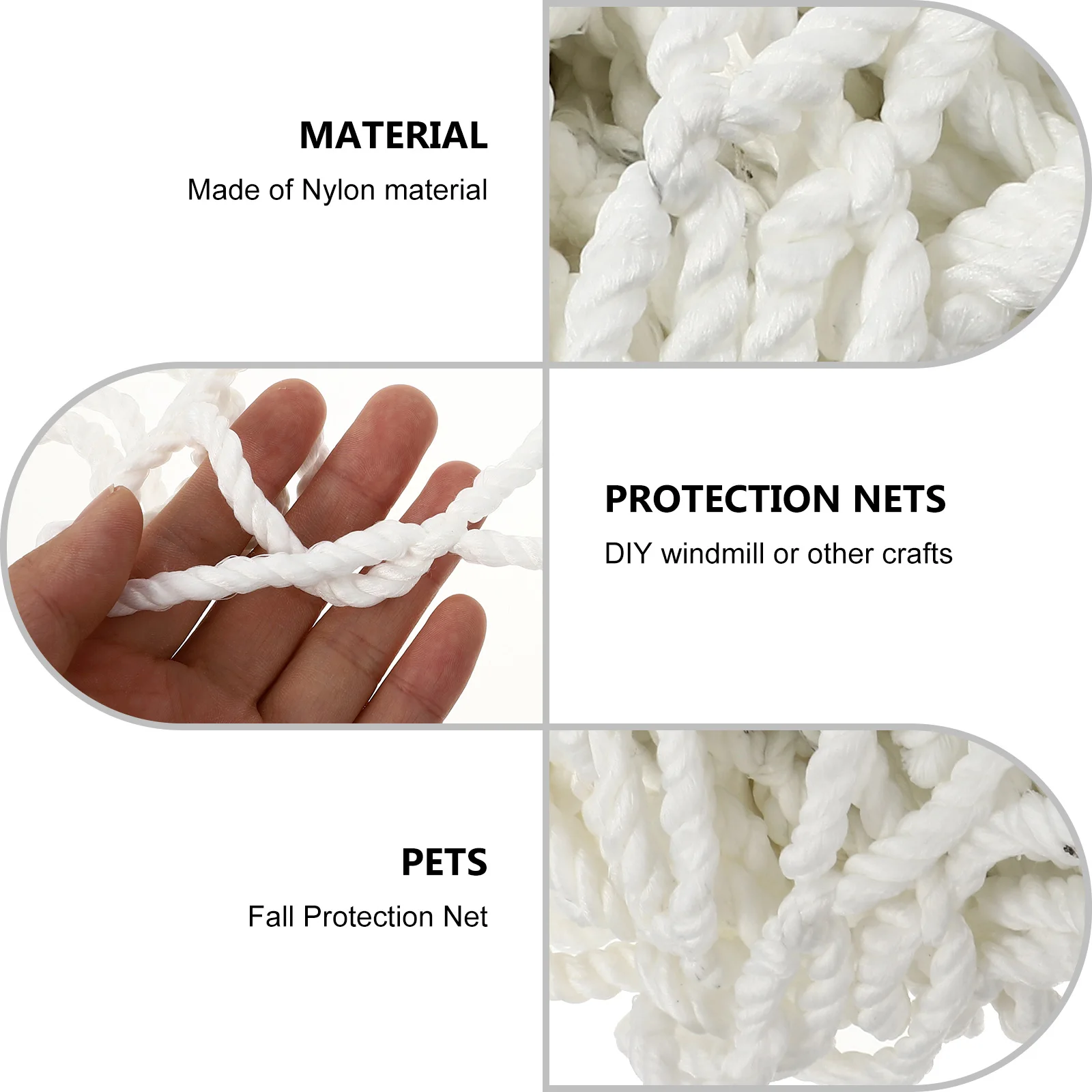 

Adjustable Strong Nylon Household Protective Anti-Fall Mesh For Balcony Corridor Cat Dog Barrier See-Through Design Accessory