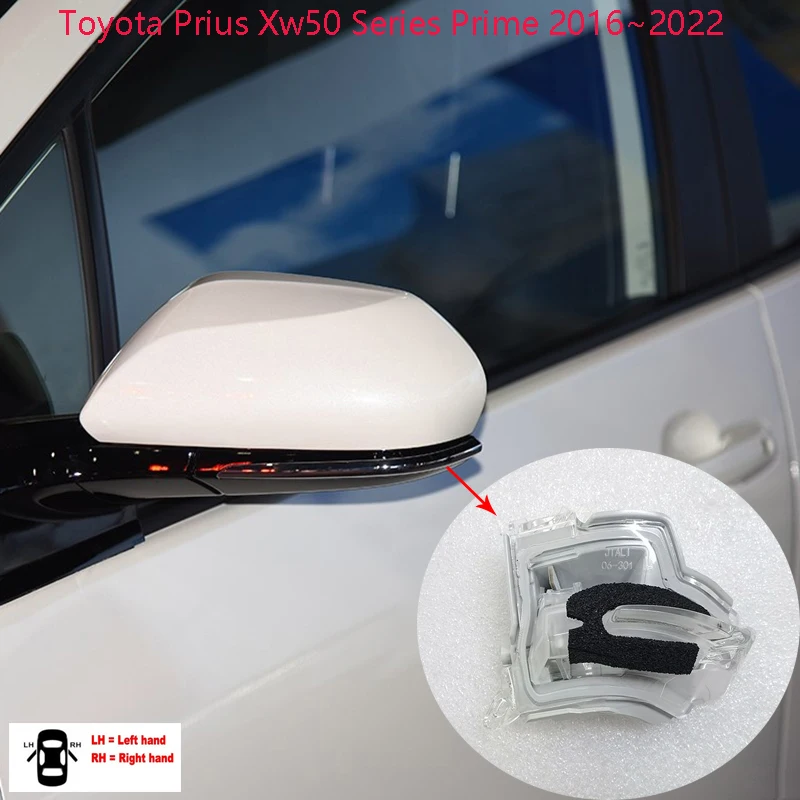 Car Accessories For Toyota Prius Xw50 Series Prime 2016 ~ 2022 Rear view mirror turn Llight Cornering Lamp Signal Lamp