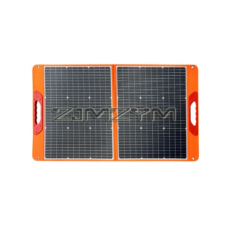 18V 100W Foldable Solar Panel Portable Solar Charger Backup Power for Phones Tablets Camping RV Trip