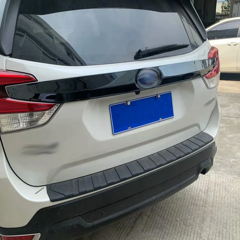 For Subaru Forester SK 2018 2019 2020 Stainless Steel Rear Trunk Lid Cover Trim Tailgate Boot Protection Strip Car Styling