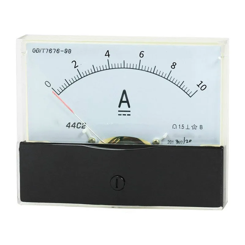 1PC 44C2 DC 100/500uA 10/20/30/50/100/200/300/500mA 1/2/3/5/10/15/20/30/50A-1000A Ammeter Analog Current Test Meter 100x80mm