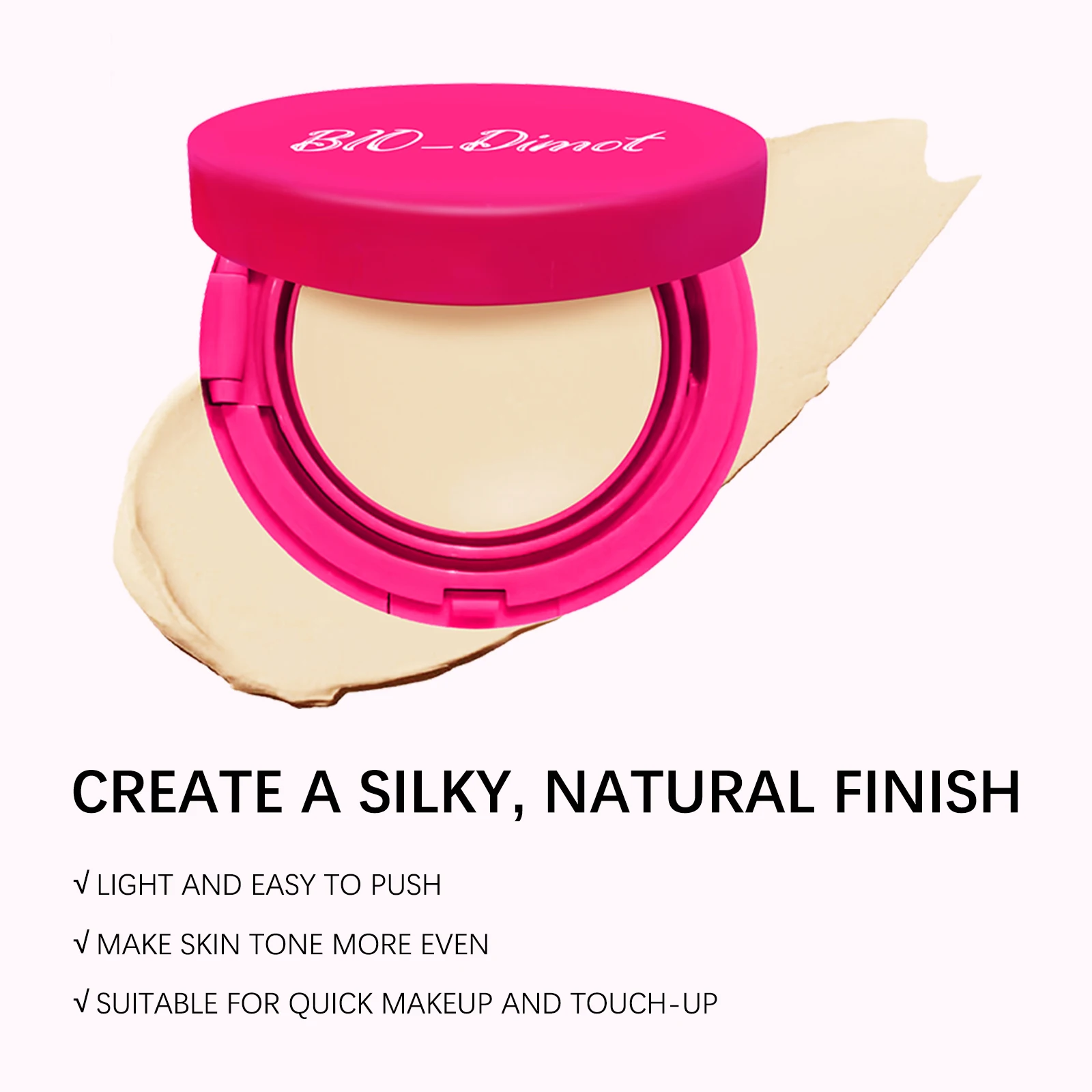 Base de bálsamo 20g, Control de aceite blanco marfil, acabado de maquillaje mate de larga duración, incluso el tono de la piel, aclara el color de la piel, Fair Sahde