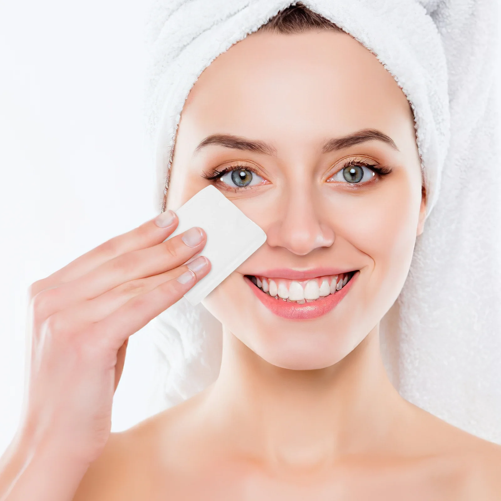 Dischetti di cotone bifacciali da 100 pezzi, spessi, durevoli, morbidi, senza pelucchi, portatili, per rimuovere il trucco, cuscino per il viso, strumento per il trucco da viaggio